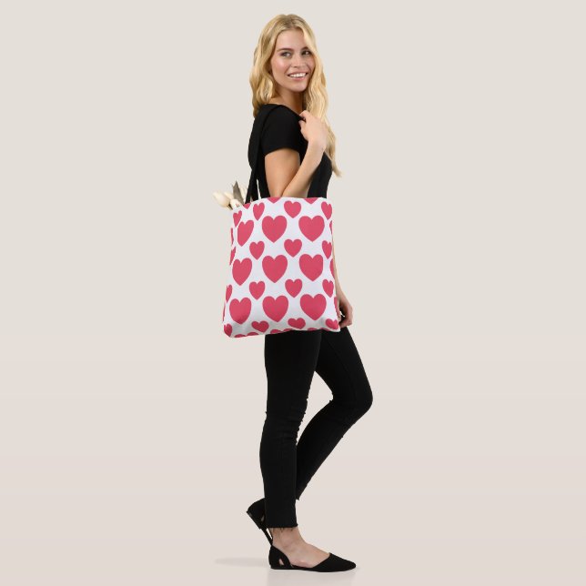 tote bag,heart tote bag (On Model)