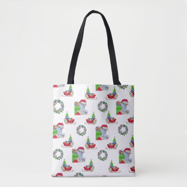 Tote Bag Holiday Santa (Front)