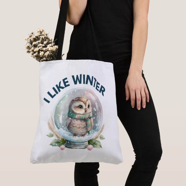 Tote Bag I like winter (Close Up)