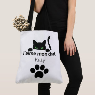 Tote Bag I love my cat Kitty