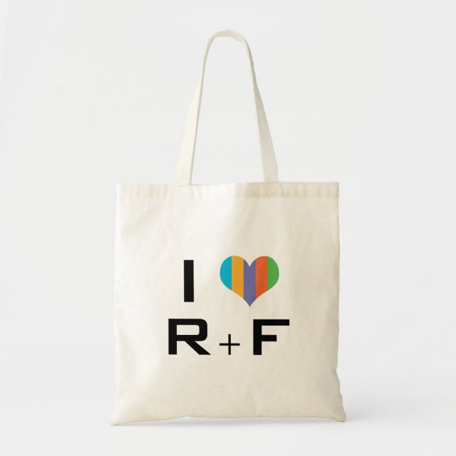 tote bag I love R + F (Front)
