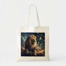 Tote bag image sign Leo