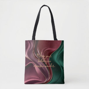 Tote bag in stylish abstract graphic