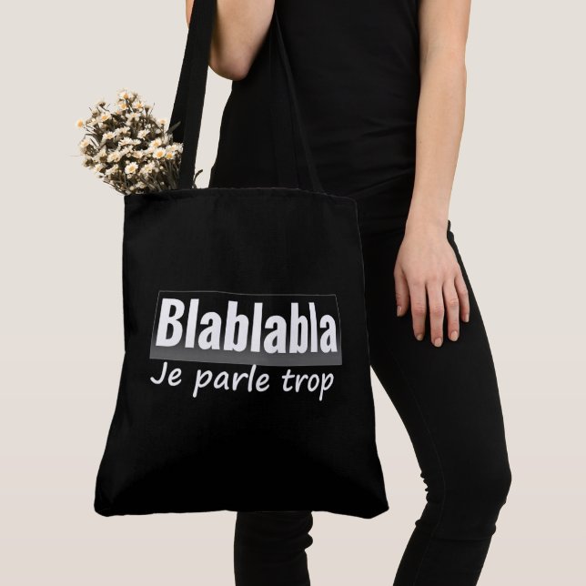 Tote Bag Je parle trop (Close Up)