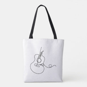 Tote Bag: Line Art (Guitar) Bag