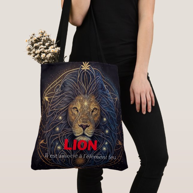 Tote Bag Lion (Close Up)