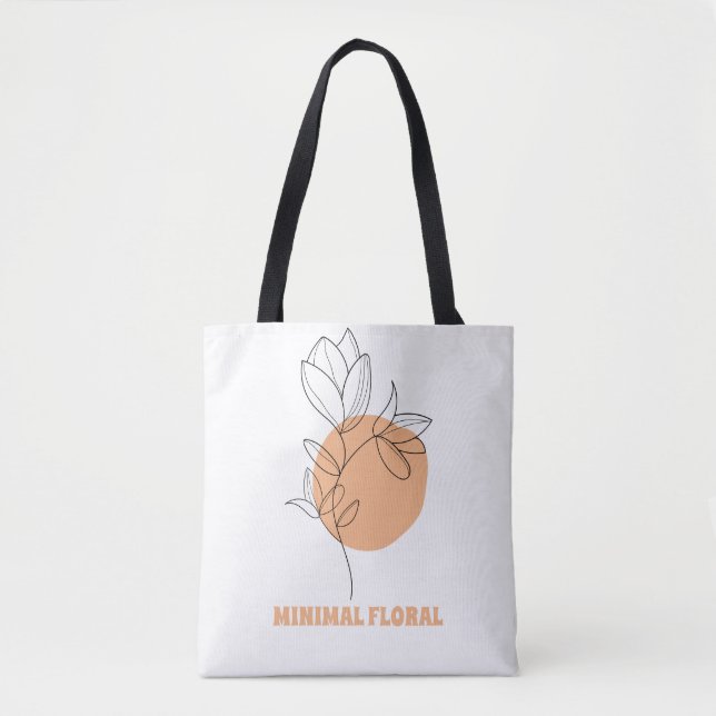 Tote bag mockup minimal design (Front)