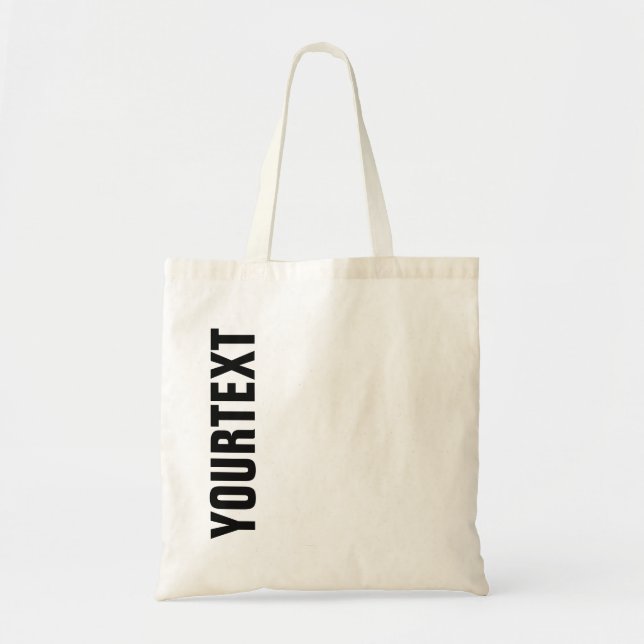 Tote Bag Modern Template Top Shopping Budget (Front)