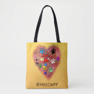 Tote Bag- My Heart is Covered with Paw Paw Prints Bag