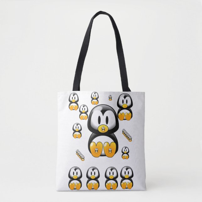 tote bag penguins (Front)