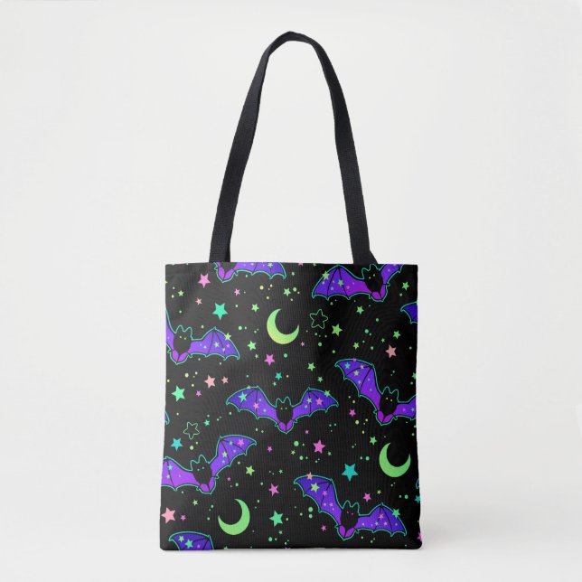 Tote Bag "Purple bats" (Front)