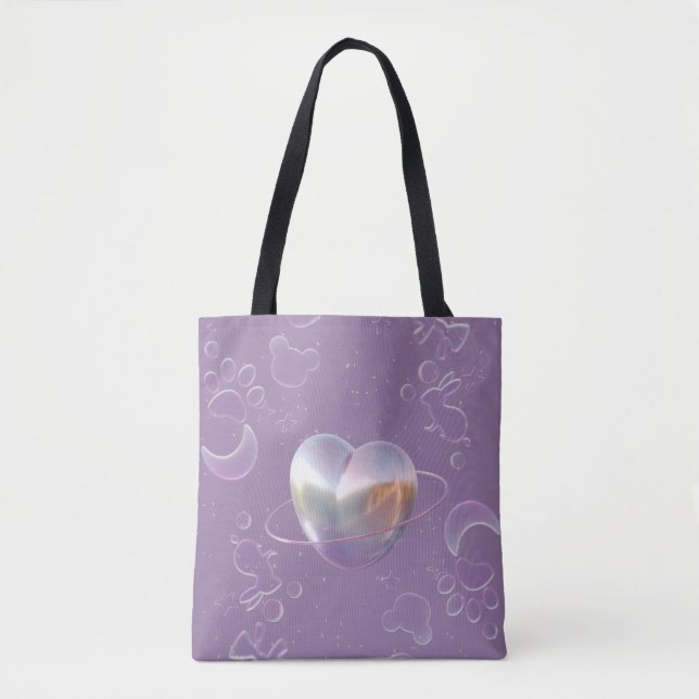 Tote bag purple design  (Front)