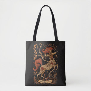 Tote Bag Sagittarius Celestial Zodiac Art