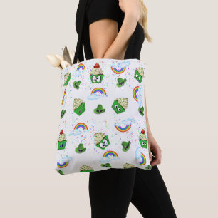 Tote Bag Saint Patrick's Day Rainbow Cupcakes