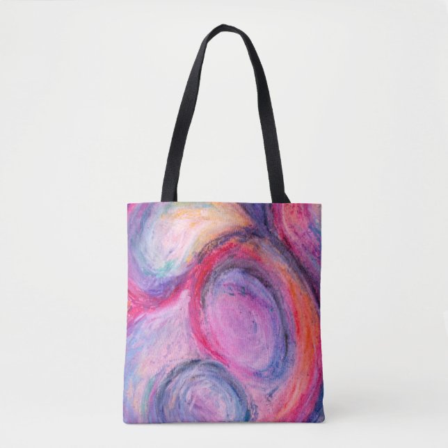 Tote Bag Shopping Bag Abstract Art Design (Front)
