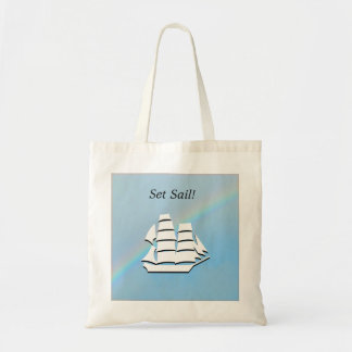 Tote Bag - Tall Ship with Rainbow Arch