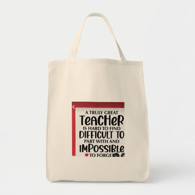 TOTE BAG TEACHER 'S QUIETS  (Front)