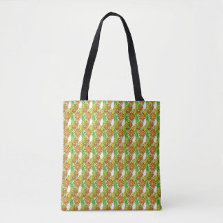 Tote Bag - Three Dimensional Flowers