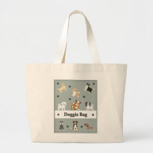 Tote Bag to Carry Dog Stuff Large