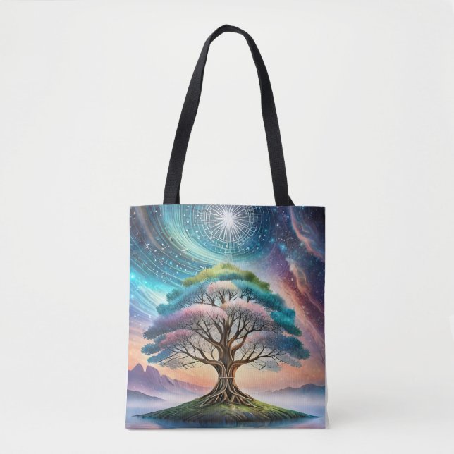 Tote bag - tree of life graphic design (Front)
