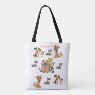 Tote Bag, Veterinarian Dogs Cats Animals Bag
