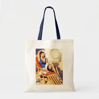 tote bag vintage rockabilly bombshell