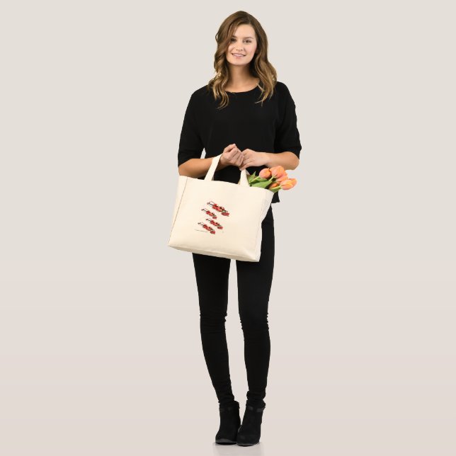 Tote Bag  / Violin with Rose (Front (Model))