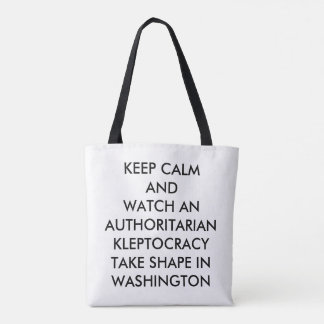 Tote bag- white with black logo bag