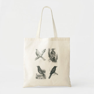 Tote Bag with 4 Cambodian Birds by Vannak Prum