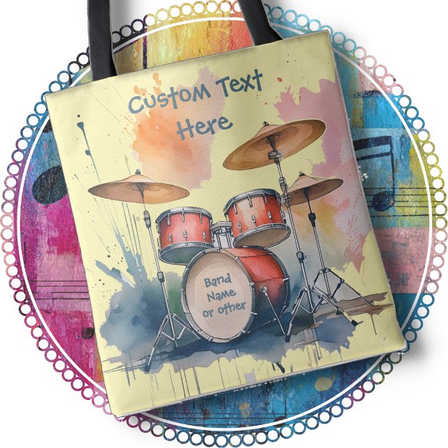 TOTE BAG with a Drum Kit - Two-Sided (Creator Uploaded)