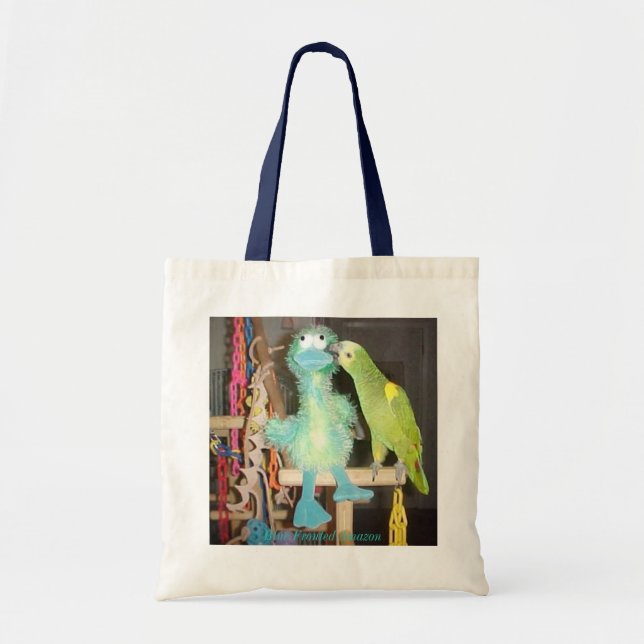 Tote Bag with Blue-fronted Amazon (Front)