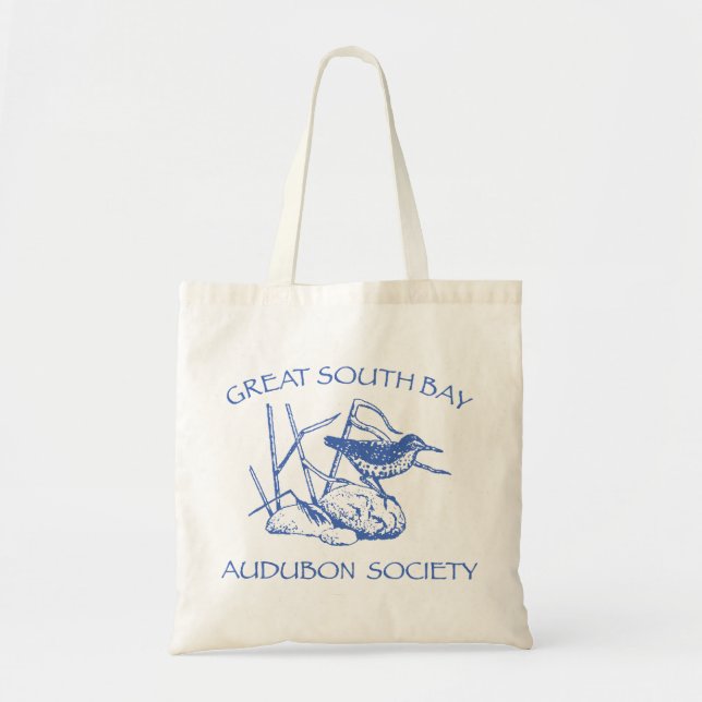 Tote Bag with Blue Logo (Front)