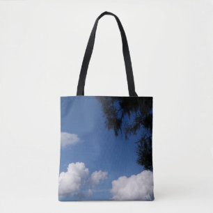 Tote bag with blue sky