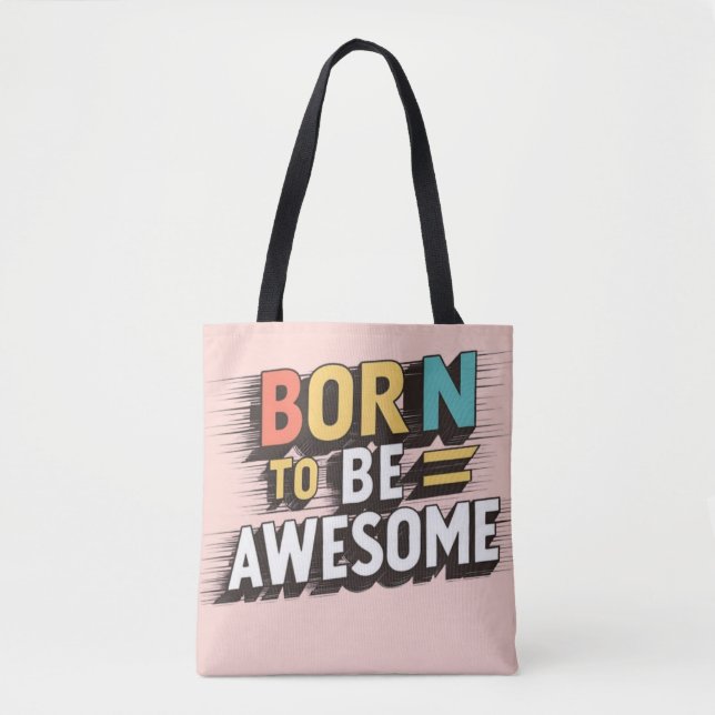  Tote Bag with Bold Letters (Front)