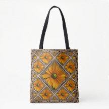 Tote Bag with Bright Yellow Sunflowers
