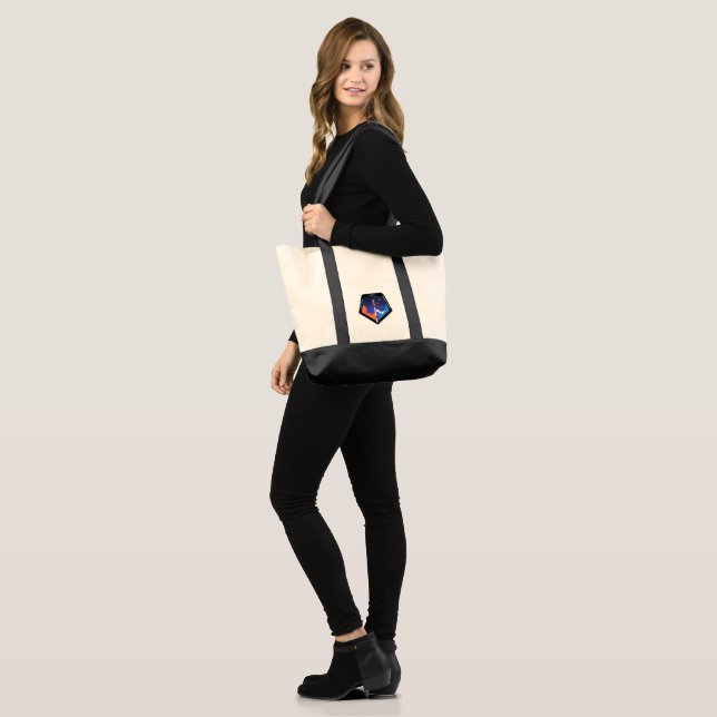 Tote bag with CS logo and Spica mission patch (Front (Model))