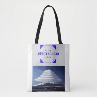 Tote bag with Lenticular Clouds Design