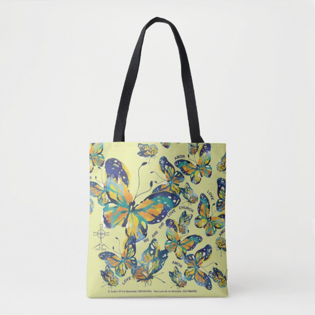 Tote bag with Mariposas Designs and Love (Front)