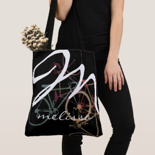 Tote bag with Name & Bikes