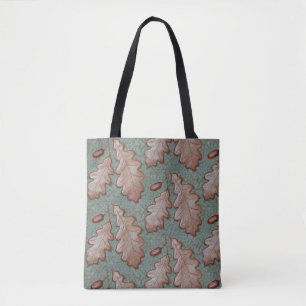 Tote Bag with Oak leaf print