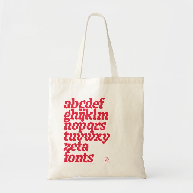 Tote Bag - Zetafonts Keratine (Front)
