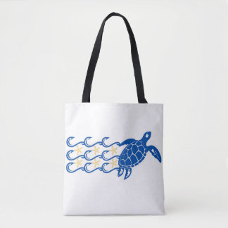 Tote. Catch. Turtle Waves. Tote Bag