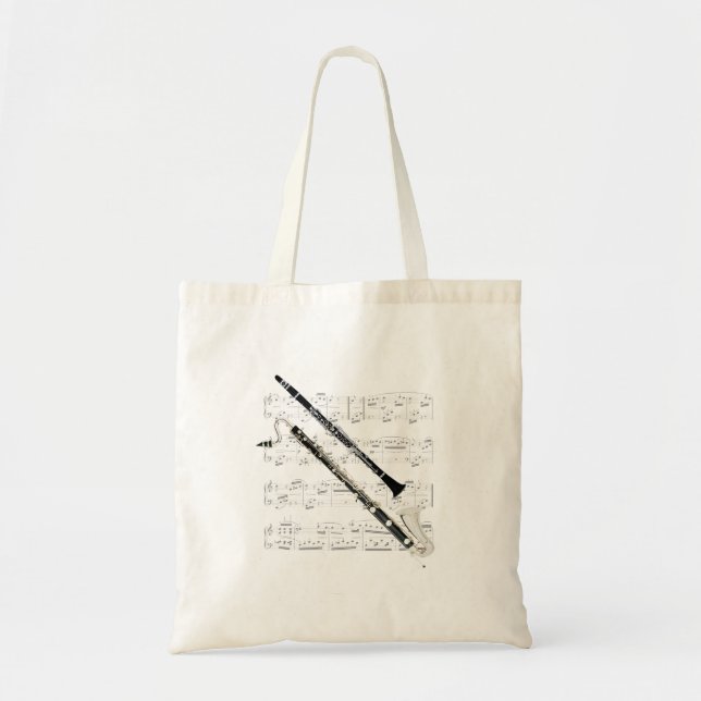Tote - Clarinets and sheet music Bag (Front)