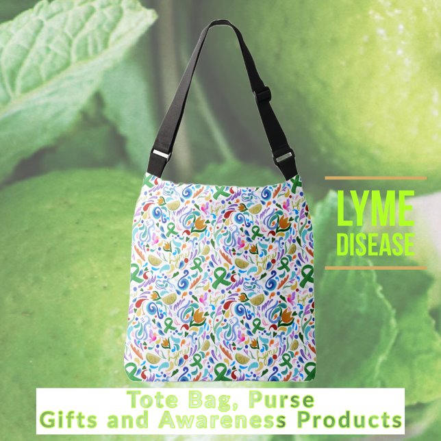 Tote Crossbody Bag Lyme Disease Gifts #lyme #bag (Tote Bag Purse | Lyme Disease Gifts and Awareness Products #lyme #lymedisease)