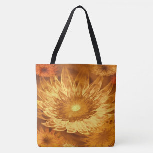 Tote Fantasy Flowers Yellow Bag
