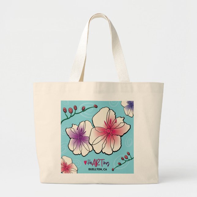 Tote - Flowers and Vines - Buellton.Art  (Front)