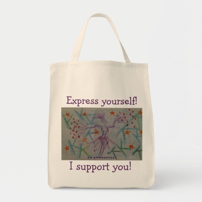 Tote for anyone who supports art and expression (Front)