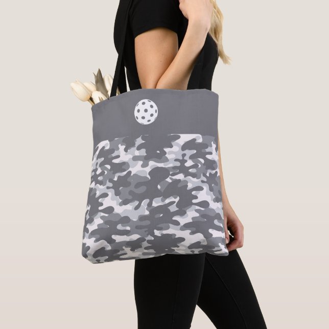 Tote Grey Camo Bag (Close Up)