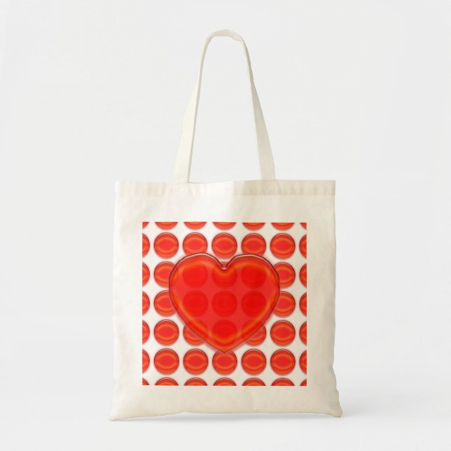 Tote - Heart with Red Dots (Front)