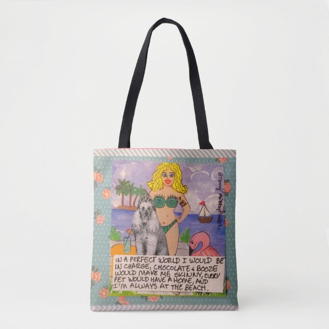 Tote-in a perfect world every dog would have a tote bag (Front)
